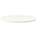 VidaXL Blat stołu, biały, 60x30x2,5 cm, lite drewno sosnowe, owalny
