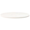 Blat stołu, biały, 70x35x2,5 cm, lite drewno sosnowe, owalny Lumarko!
