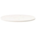 Blat stołu, biały, 80x40x2,5 cm, lite drewno sosnowe, owalny Lumarko!