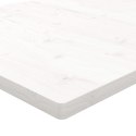 Blat stołu, biały, 80x80x2,5cm, lite drewno sosnowe, kwadratowy Lumarko!