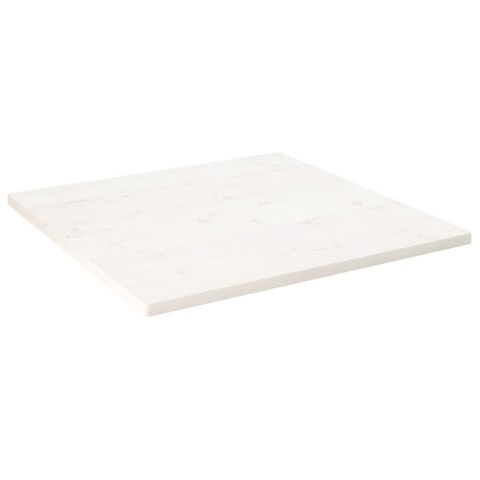 Blat stołu, biały, 90x90x2,5cm, lite drewno sosnowe, kwadratowy Lumarko!