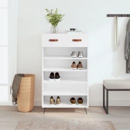 VidaXL Szafka na buty, biała, 60x35x105 cm, materiał drewnopochodny