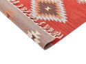 Dywan bawełniany kilim 80 x 150 cm wielokolorowy LORUT Lumarko!