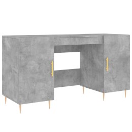 Biurko, szarość betonu, 140x50x75 cm, materiał drewnopochodny Lumarko!