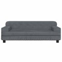 Sofa dla dzieci, ciemnoszara, 90x53x30 cm, aksamit Lumarko!