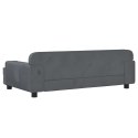 Sofa dla dzieci, ciemnoszara, 90x53x30 cm, aksamit Lumarko!