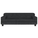 VidaXL Sofa dla dzieci, czarna, 90x53x30 cm, aksamit
