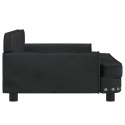 Sofa dla dzieci, czarna, 90x53x30 cm, aksamit Lumarko!