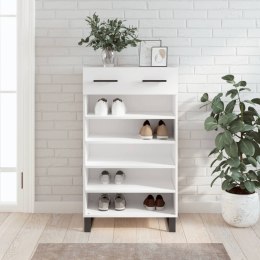 Szafka na buty, biała, 60x35x105 cm, materiał drewnopochodny Lumarko!