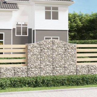 Kosze gabionowe, 12 szt, 200x50x160/180cm, galwanizowane żelazo Lumarko!