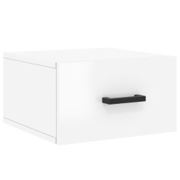 VidaXL Wisząca szafka nocna, biała z połyskiem, 35x35x20 cm