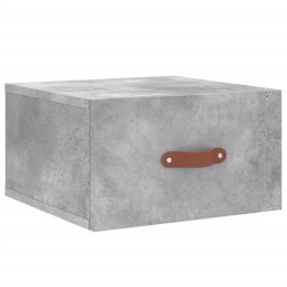 VidaXL Wisząca szafka nocna, szarość betonu, 35x35x20 cm