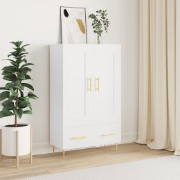 Wysoka szafka, biała, 69,5x31x115 cm, materiał drewnopochodny Lumarko!