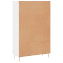 VidaXL Wysoka szafka, biała, 69,5x31x115 cm, materiał drewnopochodny