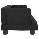 Sofa dla dzieci, czarna, 60x40x30 cm, aksamit Lumarko!