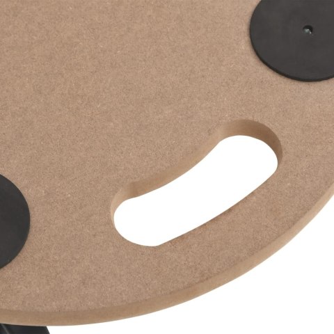 VidaXL Wózki platformowe, 2 szt., okrągłe, materiał drewnopochodny