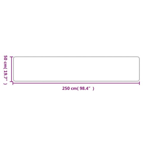 Chodnik, stylizowany na sizal, piaskowy, 50x250 cm Lumarko!