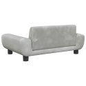 Sofa dla dzieci, jasnoszara, 70x45x33 cm, aksamit Lumarko!