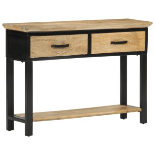 Stolik konsolowy, 110x30x75 cm, surowe drewno mango Lumarko!