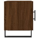 VidaXL Szafka nocna, brązowy dąb, 40x40x50 cm, materiał drewnopochodny