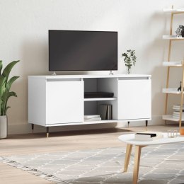 VidaXL Szafka pod TV, biała, 104x35x50 cm, materiał drewnopochodny