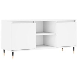 VidaXL Szafka pod TV, biała, 104x35x50 cm, materiał drewnopochodny