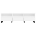VidaXL Szafka pod TV, biała, 150x30x44,5 cm, materiał drewnopochodny