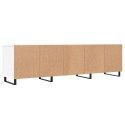 VidaXL Szafka pod TV, biała, 150x30x44,5 cm, materiał drewnopochodny