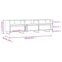 VidaXL Szafka pod TV, biała, 150x30x44,5 cm, materiał drewnopochodny