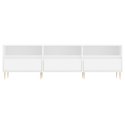 VidaXL Szafka pod TV, biała, 150x30x44,5 cm, materiał drewnopochodny