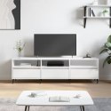 VidaXL Szafka pod TV, biała, 150x30x44,5 cm, materiał drewnopochodny