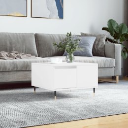 Stolik kawowy, biały, 55x55x36,5 cm, materiał drewnopochodny Lumarko!