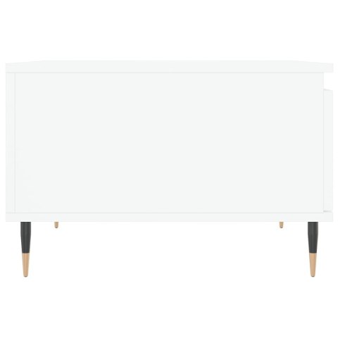 VidaXL Stolik kawowy, biały, 55x55x36,5 cm, materiał drewnopochodny