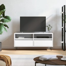 VidaXL Szafka pod TV, biała, 100x34,5x44,5 cm, materiał drewnopochodny