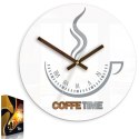 Zegar Ścienny Coffee Time Ii White Lumarko!