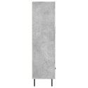 VidaXL Wysoka szafka, szarość betonu, 69,5x31x115 cm