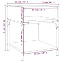 Stoliki nocne, 2 szt., czarne, 40x41x50 cm Lumarko!