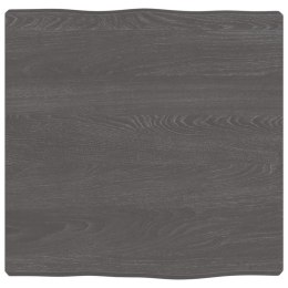 VidaXL Blat do biurka, ciemnoszary, 40x40x4 cm, malowane drewno dębowe