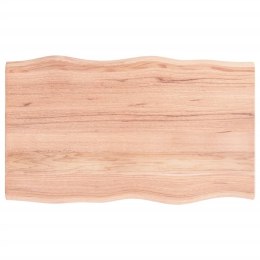 Blat do biurka, jasnobrązowy, 100x60x2 cm, drewno dębowe Lumarko!