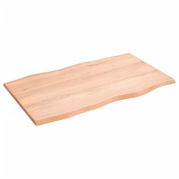 VidaXL Blat do biurka, jasnobrązowy, 100x60x2 cm, drewno dębowe