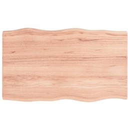 VidaXL Blat do biurka, jasnobrązowy, 100x60x4 cm, drewno dębowe