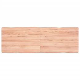 Blat do biurka, jasnobrązowy, 120x40x6 cm, lite drewno dębowe Lumarko!