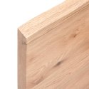 VidaXL Blat do biurka, jasnobrązowy, 120x50x4 cm, lite drewno dębowe