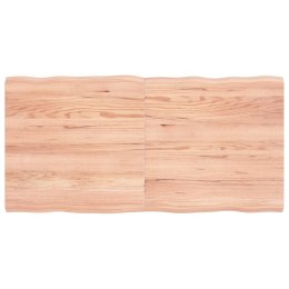 VidaXL Blat do biurka, jasnobrązowy, 120x60x4 cm, lite drewno dębowe