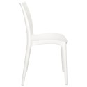 Krzesła ogrodowe, 2 szt, białe, 50x46x80 cm, polipropylen Lumarko!