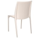 Krzesła ogrodowe, 2 szt., kremowe, 50x46x80 cm,polipropylen Lumarko!