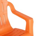 Krzesła ogrodowe dla dzieci, 2 szt, pomarańczowe, 37x34x44 cm Lumarko!