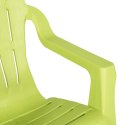 VidaXL Krzesła ogrodowe dla dzieci, 2 szt, zielone, 37x34x44 cm, PP