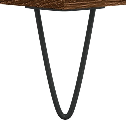 VidaXL Stolik kawowy, brązowy dąb, 104x60x35 cm