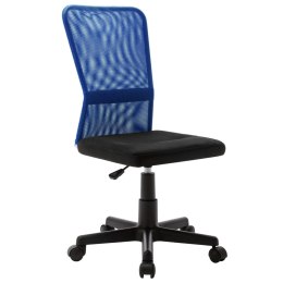 VidaXL Krzesło biurowe, czarno-niebieskie, 44x52x100 cm, z siatką